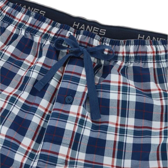 Hanes Men's Woven Cotton Pajama Sleep Shorts (Pack of 2) - Picture 4 of 4